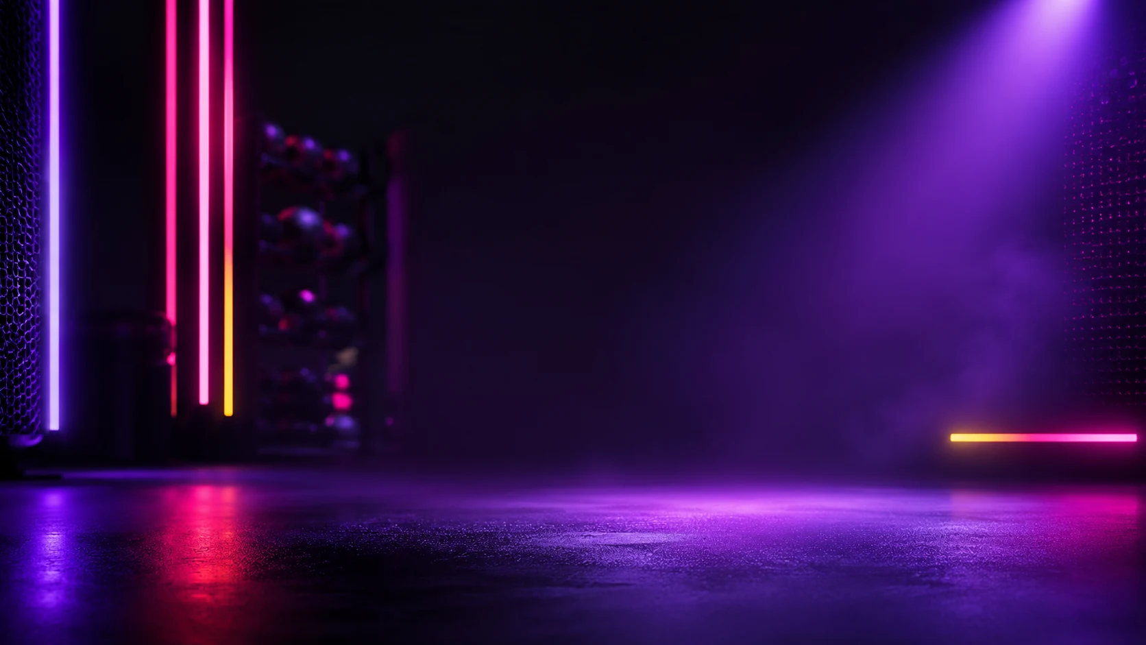 Neon-lit WIDE FRESH sport studio